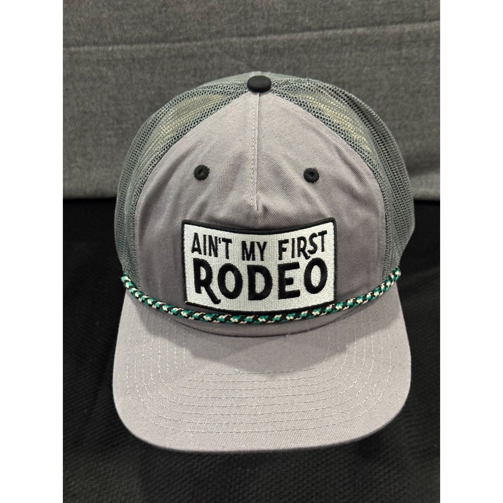 Good Southerner Trucker Cap Mens One Size Pink Gray Ain't My First Rodeo Dad Hat